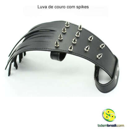 Luva de couro com spikes - Image 3