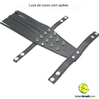 Luva de couro com spikes - Image 4