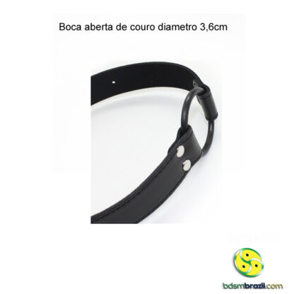 Boca aberta de couro rosa diametro 3,6cm - Image 8