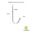 Gancho em aço inox com 1 bola - Image 3