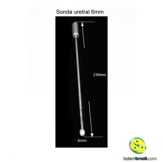 Sonda cateter uretral metal 6mm