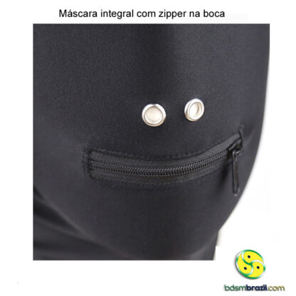 Máscara integral com zipper na boca - Image 4