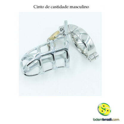 Cinto de castidade masculino com cadeado - Image 3