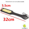 Palmatória em couro com spikes dourado - Image 4