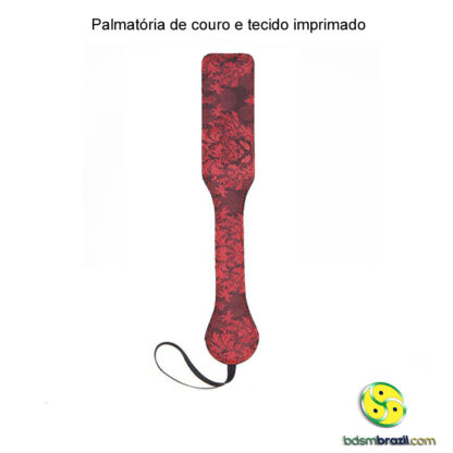 Palmatória de couro e tecido imprimado