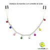 Grampos de mamilos com corrente de bolas
