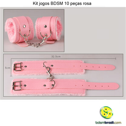 Kit jogos BDSM 10 peças rosa - Image 6