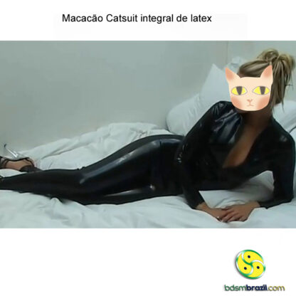 Macacão Catsuit integral tipo latex S/M/L/XL/XXL/3XL/4XL - Image 2