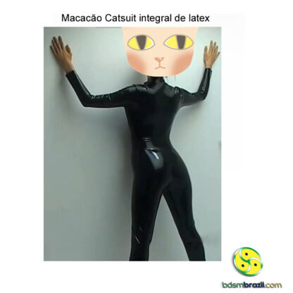 Macacão Catsuit integral tipo latex S/M/L/XL/XXL/3XL/4XL - Image 5