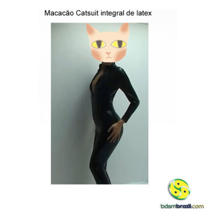 Macacão Catsuit integral tipo latex S/M/L/XL/XXL/3XL/4XL - Image 6