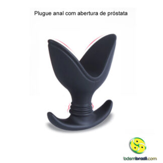 Plugue anal com abertura de próstata