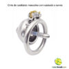 Cinto de castidade masculino com cadeado e sonda - Imagem 4