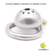 Cinto de castidade masculino com cadeado e sonda - Imagem 7