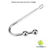 Gancho em aço com 2 bolas
