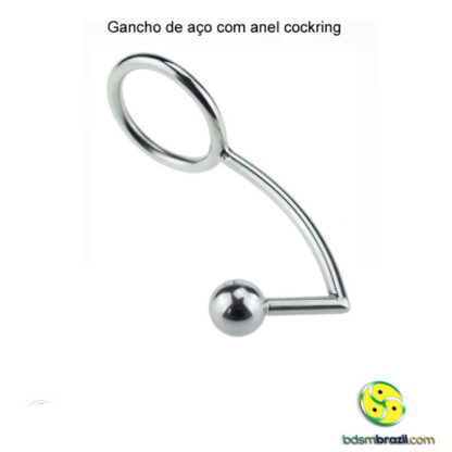 Gancho de aço com anel cockring