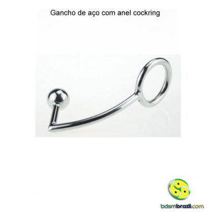 Gancho de aço com anel cockring - Image 3