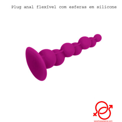 Plug anal flexivel com esferas em silicone - Image 2