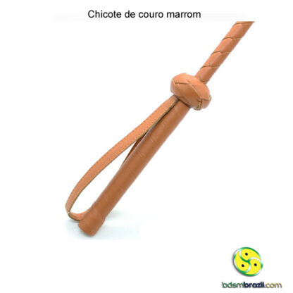 Chicote de couro marrom - Image 4