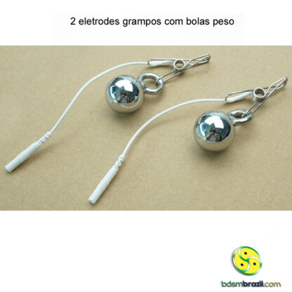 2 eletrodes grampos com bolas peso - Image 3