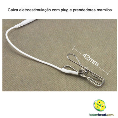 Caixa eletroestimulação com plug e prendedores mamilos - Image 6