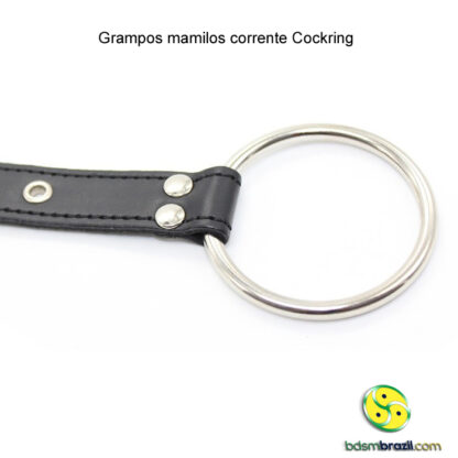 Grampos mamilos corrente cockring - Image 5