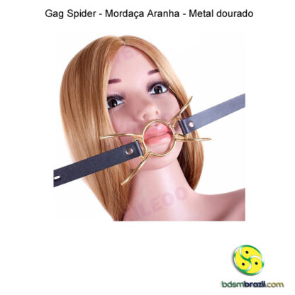 Gag Spider - Mordaça Aranha - Metal dourado - Image 2