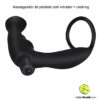 Massageador de próstata com vibrador + cockring - Imagem 4