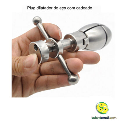 Plug dilatador de aço com cadeado - Image 2