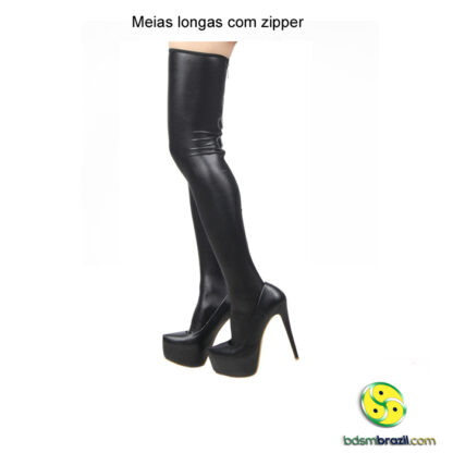 Meias longas com zipper - Image 2