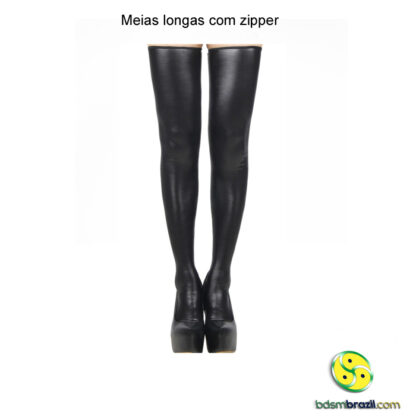 Meias longas com zipper - Image 5