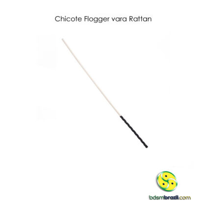 Chicote Flogger vara Rattan