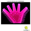 Luvas de silicone rosa para masturbação - Image 3