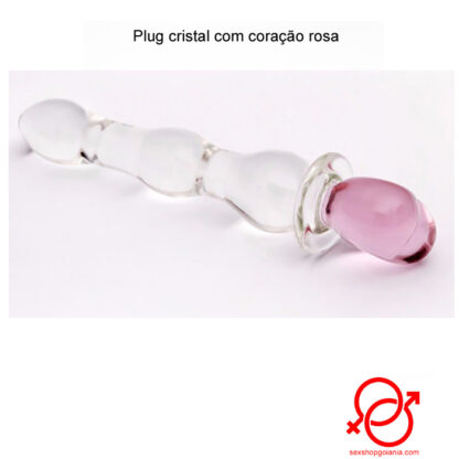 Plug cristal coracão rosa - Image 4