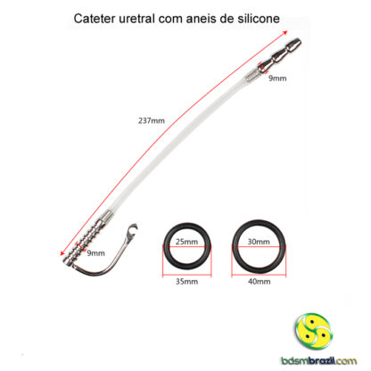 Cateter uretral com aneis de silicone - Image 5