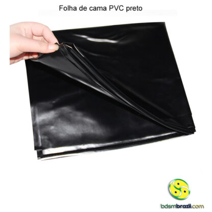 Folha de cama PVC preto - Image 3