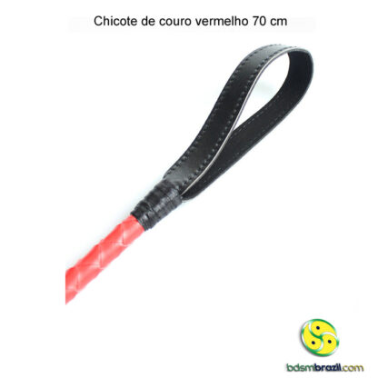 Chicote de couro vermelho - Image 3