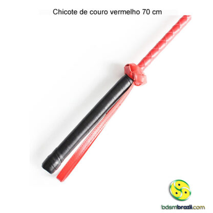 Chicote de couro vermelho - Image 4