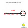 Sonda uretral silicone 13 cm * 8mm - Imagem 3