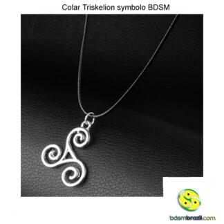 Colar Triskelion symbolo BDSM