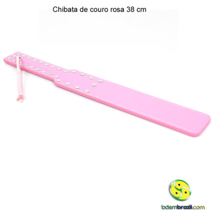 Chibata de couro rosa 38 cm - Image 2