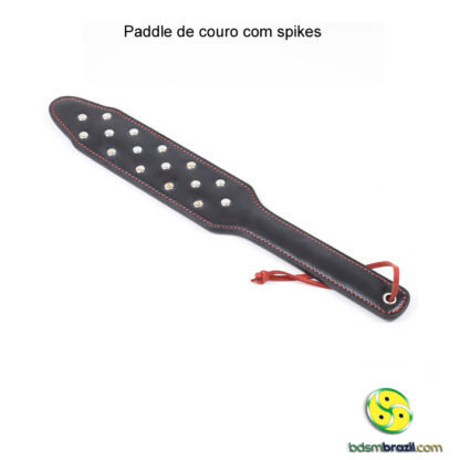 Paddle de couro com spikes - Image 2