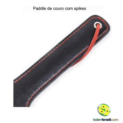 Paddle de couro com spikes - Image 3