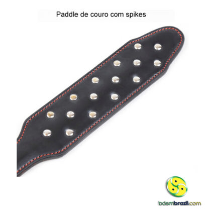 Paddle de couro com spikes - Image 4