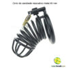 Cinto de castidade masculino metal 40 mm - Imagem 2