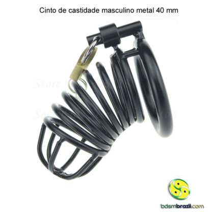 Cinto de castidade masculino metal 40 mm - Image 2