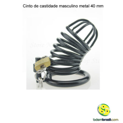 Cinto de castidade masculino metal 40 mm - Image 4