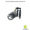 Cinto de castidade masculino metal 40 mm - Imagem 6