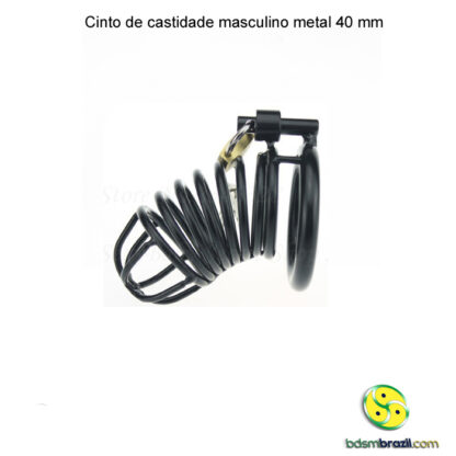 Cinto de castidade masculino metal 40 mm - Image 6