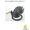 Cinto de castidade masculino metal 50 mm - Imagem 4