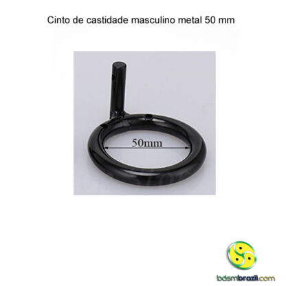 Cinto de castidade masculino metal 50 mm - Image 6